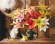 Картини за номерами 40×50 см. Букет лілій Brushme - зображення 1