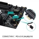 Wi-Fi адаптер FENVI Intel AX3000-AX200 PCI-e 2.4Gbps 802.11ax Bluetooth 5.0 дводіапазонний 2.4 Ghz + 5 Ghz з радіатором + виносна антена Чорний (sv0039ant) - зображення 2