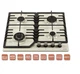 Газовая варочная поверхность ventolux hg640-da3 cs (ivory) - изображение 2