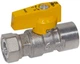 Кран газовый BIANCHI прямой 1/2"х1/2" (528004040G) - изображение 1