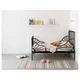 Раздвижная кровать с реечным дном IKEA МИННЕН, черный, 80x200 см, 391.246.22 - изображение 2