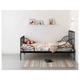 Раздвижная кровать с реечным дном IKEA МИННЕН, черный, 80x200 см, 391.246.22 - изображение 3