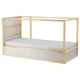 Двостороннє ліжко IKEA КЮРА, білий, сосна, 90x200 см, 802.538.09 - зображення 2