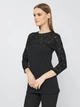 Черная блузка сетка Jadea 4308 46(L) Черный - изображение 4