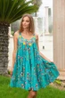 Свободный пляжный сарафан с бисером AnastaSea 22A-432/3 C One Size Бирюзовый - изображение 1