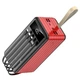 Power Bank iBattery YM-322DX із вбудованим кабелем та ліхтариком 10W на 80000 mAh red - зображення 2