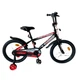 Детский двухколесный велосипед CORSO STRIKER EX - 16128 колеса 16" с ручным тормозом и дополнительными колесами, Черно-красный - изображение 1