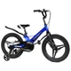 Детский двухколесный велосипед CORSO Connect MG-18734 колеса 18" с дисковыми тормозами и дополнительными колесами, Сине-черный - изображение 1