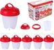 Силиконовые формочки EGG Boiler для варки яиц без скорлупы 6 штук - изображение 1