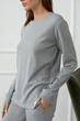 Пижамная футболка Forli Футболка с длинным рукавом Paula L Серый TR0056-12-60_L - изображение 2