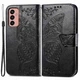 Чехол UniCase Butterfly Pattern для Samsung Galaxy M13 (M135) - Black - изображение 1