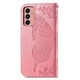 Чехол UniCase Butterfly Pattern для Samsung Galaxy M13 (M135) - Pink - изображение 3