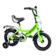Детский двухколесный велосипед CORSO MAXIS-12047 колеса 12" с ручным тормозом и дополнительными колесами, Салатовый - изображение 1