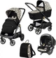 Коляска 3 в 1 Peg-Perego Veloce Grafic Gold Lounge Черная (PACK-VEL31LG000002) - изображение 1