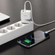 Сетевое зарядное устройство HOCO N21 1USB/1Type-C, 30W/3A, PD/QC адаптер с быстрой зарядкой white - изображение 6