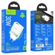 Сетевое зарядное устройство HOCO N21 1USB/1Type-C, 30W/3A, PD/QC адаптер с быстрой зарядкой white - изображение 8