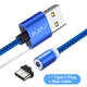 Магнітний кабель для зарядки RAXFLY LED Magnetic RAX118554 Type-C blue - изображение 1
