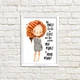 Постер в рамке The only limits in life 15x21 см, A5 (WMT5_018) - изображение 1