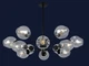 Люстра Levistella 7526035-12 BK+CL чорна - зображення 1
