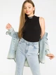 Подростковая майка для девочки Reporter Young 223-0445G-16-100-1 140 см Черно-Серая (5900703817064) - изображение 4