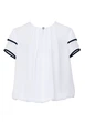Блузка для девочки с коротким рукавом Sly 138/S/19 белый 158 - изображение 3
