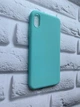 Силіконовий матовий чохол для iPhone X / Xs Бірюзовий - зображення 3