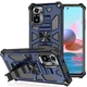 Чохол Shockproof Shield для Xiaomi Redmi Note 10 Pro бампер протиударний з підставкою Dark-Blue - зображення 1