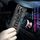 Чохол Shockproof Shield для Xiaomi Redmi Note 10 Pro бампер протиударний з підставкою Black - зображення 3