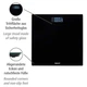Черные цифровые весы для тела Wenko LCD с ЖК-дисплеем, стекло, черный - изображение 3