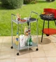 Сервировочная тележка Wenko Sunny Silver складная 35,5 x 8,5 x 27 см, металл, хром, пластик - изображение 10
