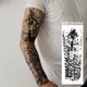 Временный водостойкий тату-рукав TATTOOSHKA "Дорога времени" TQB-023-2 - изображение 1
