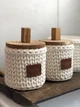 Набор корзин с крышками ZHDANOVA BAGS&HOME молочный для ватных дисков и палочек - изображение 2