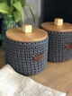 Кошик для зберігання ZHDANOVA BAGS&HOME круглий сірий з кришкою - зображення 2