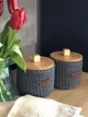 Кошик для зберігання ZHDANOVA BAGS&HOME круглий сірий з кришкою - зображення 5