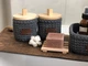 Набор корзин с крышками ZHDANOVA BAGS&HOME серый для ватных дисков и палочек - изображение 3