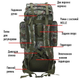 Рюкзак тактический Storm Solo 65л; 72х32х22см. MOLLE. Рюкзак-баул Штурм a-21-black. - изображение 5