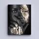 Модульна картина Холстович Black & Gold Woman 90х40 см. Інтер'єрна картина для вітальні, спальні, офісу - зображення 5