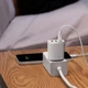 Сетевое зарядное устройство Baseus Compact |3xUSB, 17W, 3.4A| White адаптер с быстрой зарядкой - изображение 8