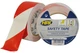 Самоклеющаяся лента безопасности НРХ Safety Tape для вертикальной разметки 50 мм х 33 м Бело-красная (RW5033) - изображение 1