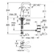 Змішувач для умивальника Grohe Essence New L-Size, хром (32628001) - изображение 3