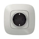 Valena Allure with NETATMO. Розумна розетка 2К+З 16А 230В. Алюміній - изображение 1