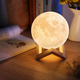 Ночник 3D аккумуляторная Луна Светильник 5 режимов 5 цветов 3D Moon Touch USB - изображение 1