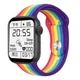 Z32 Pro Black + Multicolored Smart Watch Series 6 Розумний смарт годинник голосовий виклик, температура тіла, 2 ремінці в комплекті - зображення 2