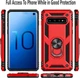 Чехол Shield для Samsung Galaxy S10 / G973 бампер противоударный с подставкой Red - изображение 5