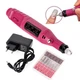 Фрезер машинка для ногтей Nail Dryer 100-DM Прибор для маникюра и педикюра с насадками 20000 об/мин. бормашина Красный (100DM) - изображение 4