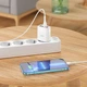 Зарядний пристрій HOCO Easy charge digital display charger (3USB, 3.4A). White - зображення 4