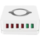 Мультизарядная док-станция на 6 USB портов с беспроводной зарядкой Addap MCS-E6, QC3.0, 75W - изображение 2