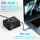 Многопортовая сетевая зарядная станция с беспроводной зарядкой Addap MCS-X9D, 4 порта Type-C + 4 USB-A | QC3.0, PD4.0, 110W (0091) - изображение 6