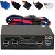Многофункциональная 5,25" передняя панель для ПК Addap 525E | косичка USB 2.0, USB 3.0, TF/SD/CF/M2/MMC/MS Card, SATA, ESATA, 3.5мм - изображение 3