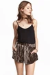 Шорты из мятого бархата H&M eur 36 Коричневые (3687-0502869002) - изображение 1